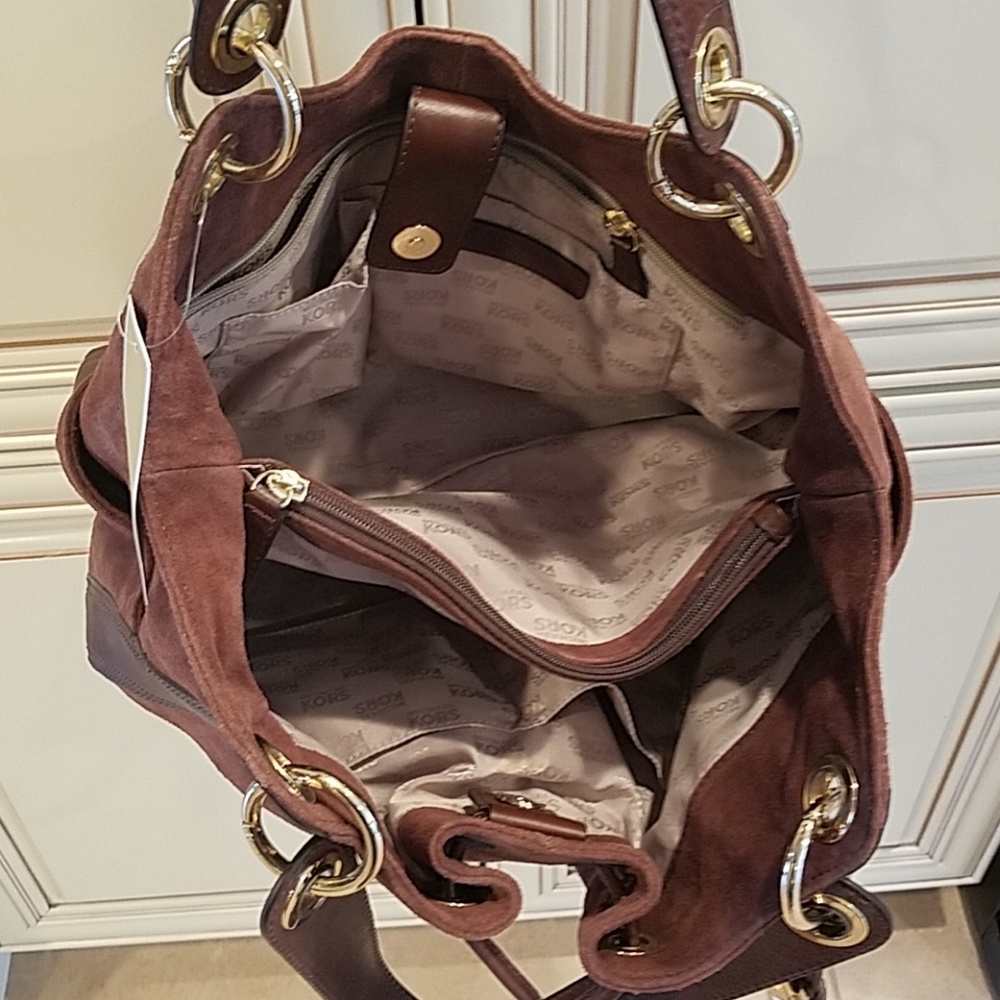 Michael Kors suede shoulder bag - Picture 3 of 4